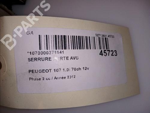 Front left lock PEUGEOT 107 (PM_, PN_) 1.0 | BP11102924C98 