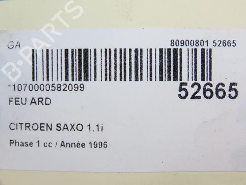 Right taillight CITROËN SAXO (S0, S1) 1.1 X, SX | BP28969552C35 