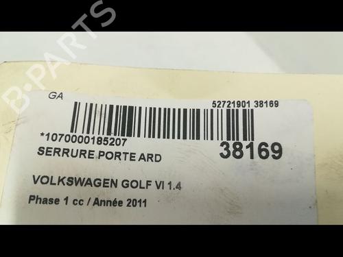 Used Rear right lock VW GOLF VI (5K1) 1.4 (80 hp) 9605304