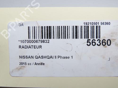 Wasserkühler für NISSAN QASHQAI II (J11, J11_) 1.6 dCi (130 hp) 32129605