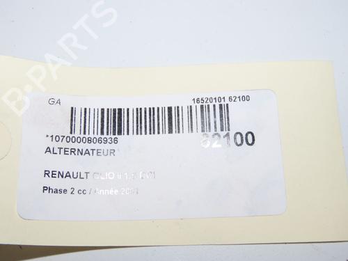 Used Alternator Alternator RENAULT CLIO II (BB_, CB_) 1.5 dCi (B/CB07) (65 hp) 40437817 40437817