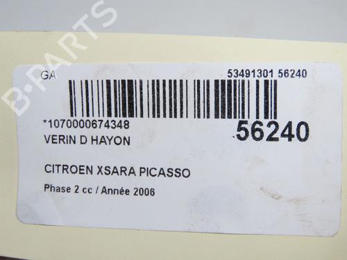 Gasdæmper bagklap CITROËN XSARA PICASSO (N68) 1.6 HDi (90 hp) 32377427