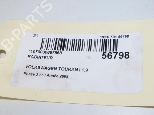Wasserkühler für VW TOURAN (1T1, 1T2) 1.9 TDI (105 hp) 31302695