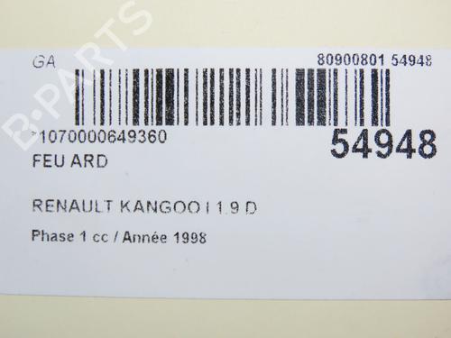 Right taillight RENAULT KANGOO Express (FC0/1_) D 65 1.9 (FC0E, FC02, FC0J, FC0N) | BP29263826C35 