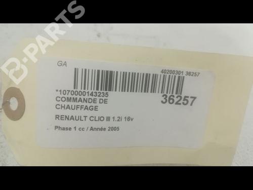 Climate control RENAULT CLIO III (BR0/1, CR0/1) 1.2 16V (BR02, BR0J, BR11, CR02, CR0J, CR11) | BP9602173I5 
