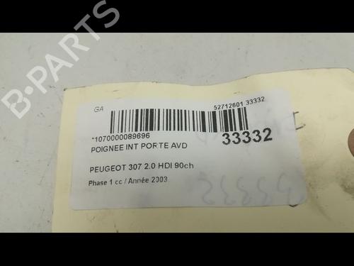 Used Front right interior door handle PEUGEOT 307 Break (3E) [2002-2009]  23175905