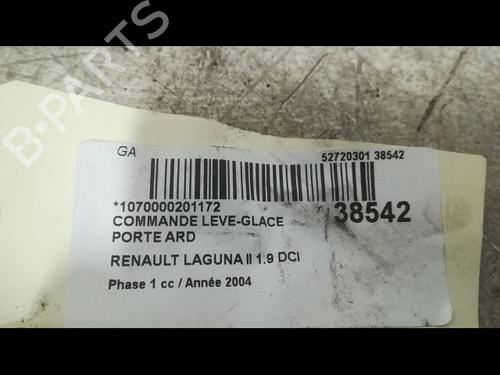 Used Right rear window switch RENAULT LAGUNA II (BG0/1_) 1.9 dCi (107 hp) 9608967