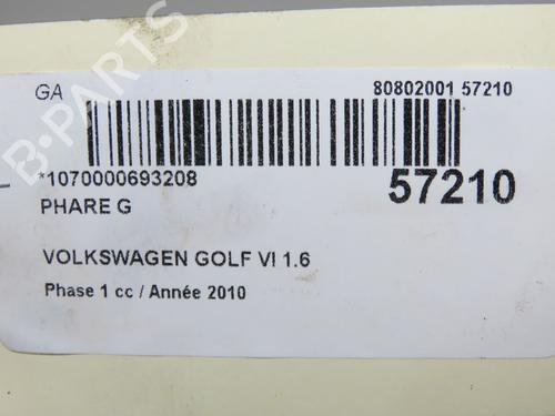 Optica esquerda VW GOLF VI (5K1) 1.6 TDI (105 hp) 32332401