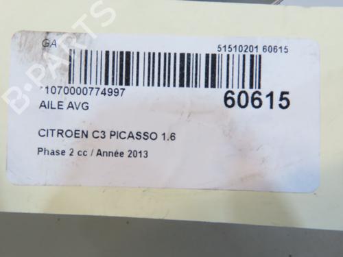 Parafango anteriore sinistro Parafango anteriore sinistro 38159247 38159247
