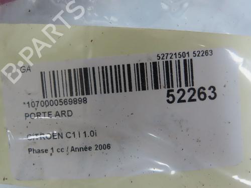Used Right rear door CITROËN C1 (PM_, PN_) 1.0 (68 hp) 22848502
