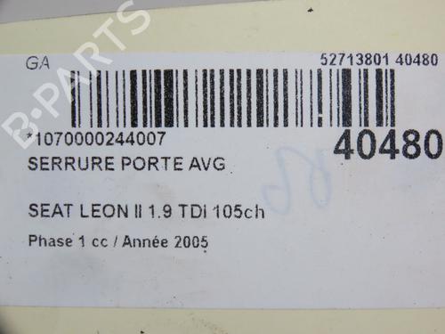 Front left lock SEAT LEON (1P1) 1.9 TDI | BP28802017C98 