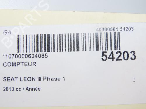 Kombiinstrument SEAT LEON (5F1) 1.2 TSI (105 hp) 29601106