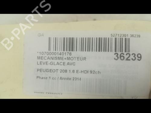 Used Front left window mechanism Front left window mechanism PEUGEOT 208 I (CA_, CC_) 1.6 HDi (92 hp) 9600949 9600949