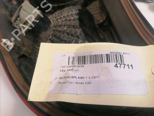 Right taillight SUZUKI SPLASH (EX) 1.3 CDTI (A5B413D) | BP15672063C35