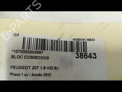 Used Steering column stalk PEUGEOT 207 (WA_, WC_) 1.6 HDi (92 hp) 9604069