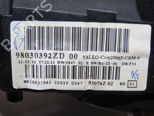 Steering column stalk PEUGEOT 208 I (CA_, CC_) 1.4 HDi | BP29345221I23 