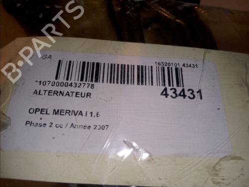 Alternator OPEL MERIVA A MPV (X03) 1.6 (E75) | BP23172074M7 