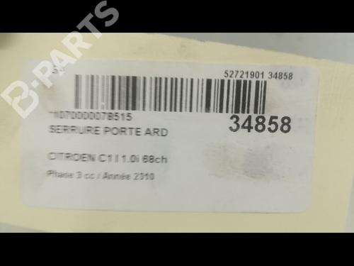 Rear right lock CITROËN C1 (PM_, PN_) 1.0 | BP9596207C99 