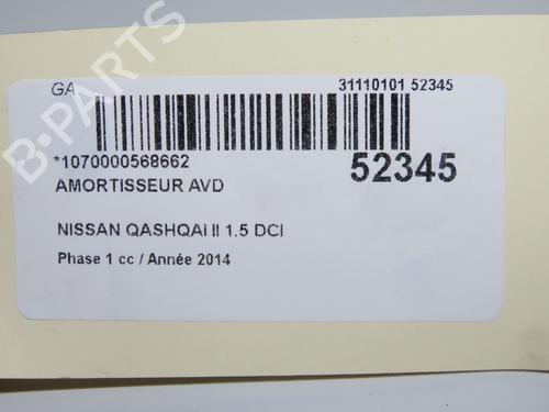 Used Right front shock absorber Right front shock absorber NISSAN QASHQAI II (J11, J11_) 1.5 dCi (110 hp) 33279259 33279259