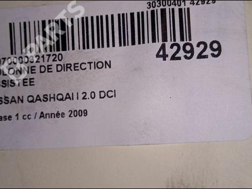 Steering column NISSAN QASHQAI / QASHQAI +2 I (J10, NJ10, JJ10E) 2.0 dCi | BP9618526M21 