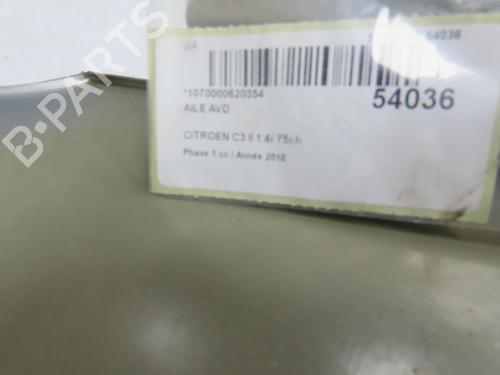 Right front fenders CITROËN C3 II (SC_) 1.4 | BP28968315C42 