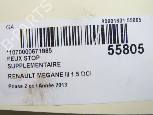Used Third brake light RENAULT MEGANE III Hatchback (BZ0/1_, B3_) 1.5 dCi (BZ09, BZ0D, BZ1W, BZ29, BZ14) (110 hp) 31242619