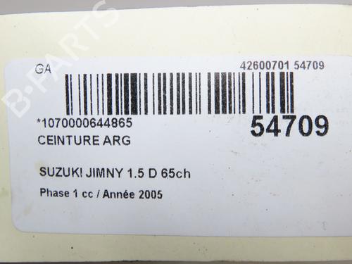 Used Rear left belt tensioner Rear left belt tensioner SUZUKI JIMNY Closed Off-Road Vehicle (SN) 1.5 DDiS 4WD (SN415D) (65 hp) 36427079 36427079