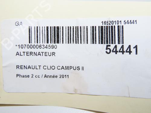 Alternator RENAULT CLIO II (BB_, CB_) 1.2 16V (BB05, BB0W, BB11, BB27, BB2T, BB2U, BB2V, CB05,... | BP31605850M7 