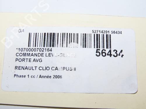 Left front window switch RENAULT CLIO II (BB_, CB_) 1.5 dCi (B/C2J) | BP31748006I27