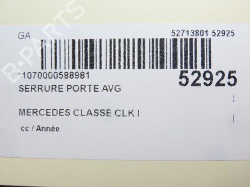 Used Front left lock MERCEDES-BENZ CLK (C208) CLK 230 Kompressor (208.347) (193 hp) 28968838