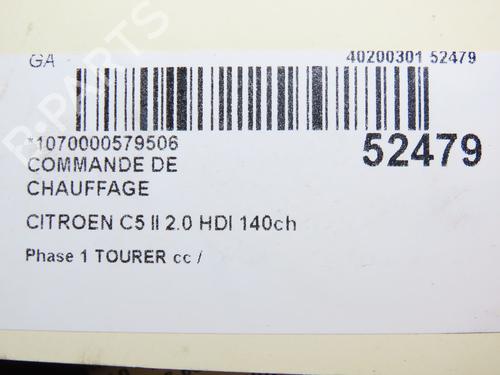 Used Climate control CITROËN C5 III Break (RW_) 2.0 HDi 165 (163 hp) 28830350