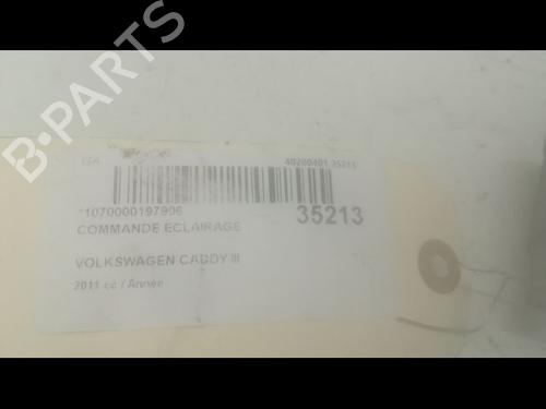 Used Headlight switch VW CADDY III Box Body/MPV (2KA, 2KH, 2CA, 2CH) 1.6 TDI (102 hp) 9603674