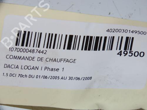 Used Climate control DACIA LOGAN (LS_) 1.5 dCi (LS0K) (68 hp) 16667101