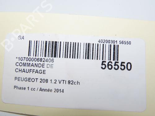 Used Climate control PEUGEOT 208 I (CA_, CC_) 1.2 VTI 82 (82 hp) 31324640