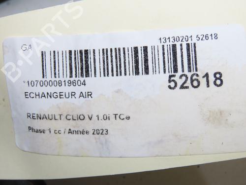 Intercooler Intercooler RENAULT CLIO V (B7_) 1.0 TCe 90 (B7MT) (91 hp) 39893785 39893785