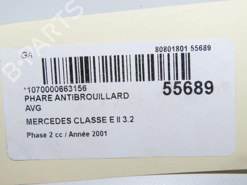 Left front fog light MERCEDES-BENZ E-CLASS (W210) E 320 CDI (210.026) | BP32399727C30