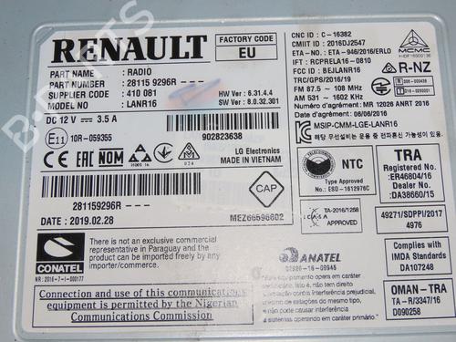 Radio RENAULT MEGANE IV Hatchback (B9A/M/N_) 1.5 Blue dCi 115 (B9A6) | BP36246651E6  - Image 6