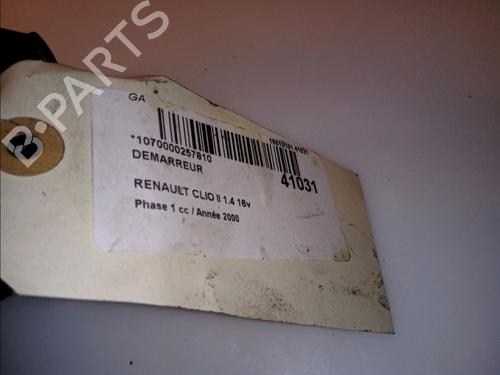Used Starter RENAULT CLIO II (BB_, CB_) 1.4 16V (B/CB0P, BB13) (98 hp) 9611325