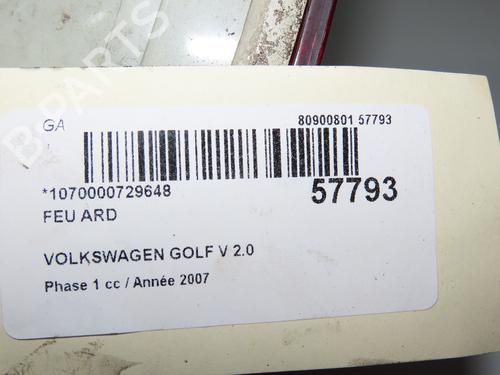 Right taillight VW GOLF V (1K1) 2.0 TDI 16V 4motion | BP33893156C35 - Image 5