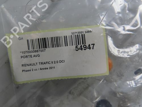 Left front door RENAULT TRAFIC II Van (FL) 2.0 dCi 115 (FL01, FL0U, FL00, FL0H, FL0M) | BP30606534C2 