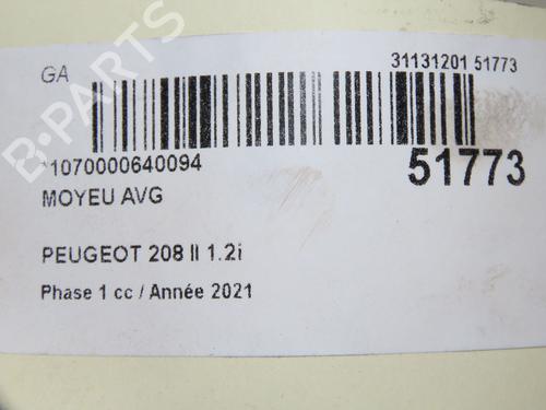 Used Right front steering knuckle Right front steering knuckle PEUGEOT 208 II (UB_, UP_, UW_, UJ_) 1.2 PureTech 100 (101 hp) 28829837 28829837