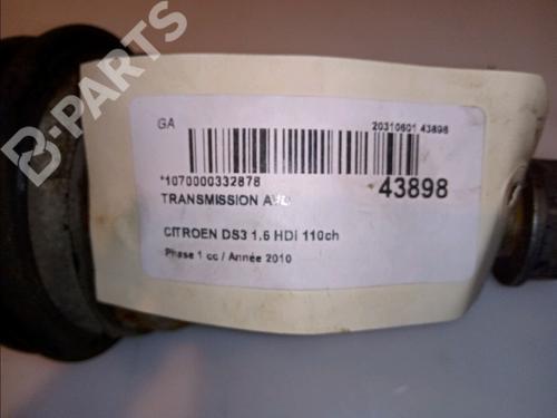 Left front driveshaft CITROËN DS3 (SA_) 1.6 HDi 110 | BP11099897M38 