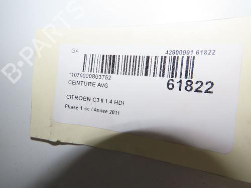 Front left seatbelt CITROËN C3 II (SC_) 1.4 HDi 70 (SC8HZC, SC8HR0, SC8HP4) | BP39756476I26 - Image 6