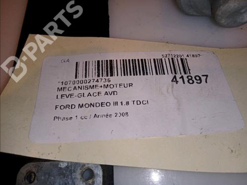 Front right window mechanism FORD MONDEO IV (BA7) 1.8 TDCi | BP12094965C23 