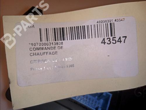 Climate control CITROËN C2 (JM_) 1.4 HDi | BP11101030I5 