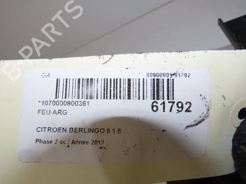 Left taillight CITROËN BERLINGO Box Body/MPV (B9) 1.6 HDi / BlueHDi 75 | BP39453520C34 - Image 1