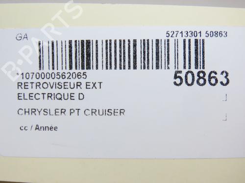 Right mirror CHRYSLER PT CRUISER (PT_) 2.4 | BP28968625C27 