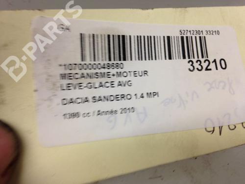 Front left window mechanism DACIA SANDERO 1.4 MPI LPG | BP9593872C22 
