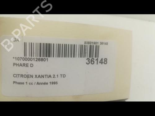 Used Right headlight Right headlight CITROËN XANTIA (X1_, X2_) 2.1 Turbo D 12V (109 hp) 23177642 23177642
