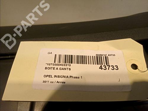 Glove box OPEL INSIGNIA A (G09) 2.8 V6 Turbo OPC 4x4 (68) | BP11267524C95 